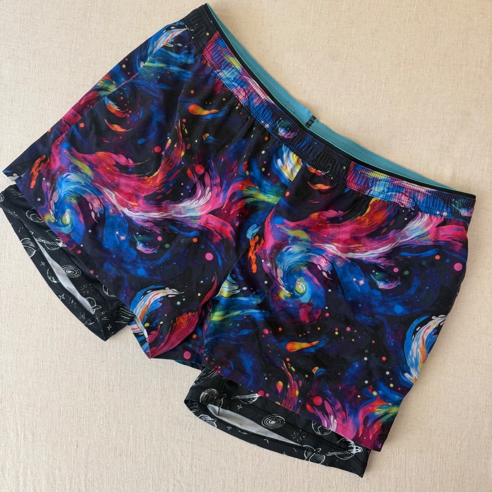 Chubbies Black Space Galactic Odysseys Performance Compression Short XXL